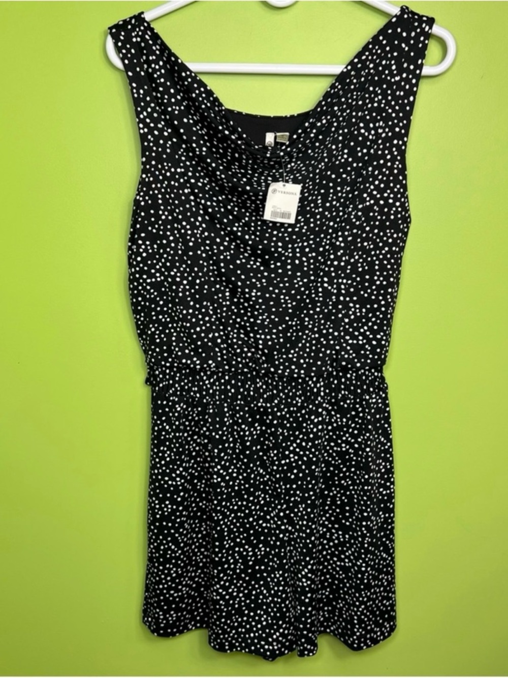 Versona polka dot romper size S NWT